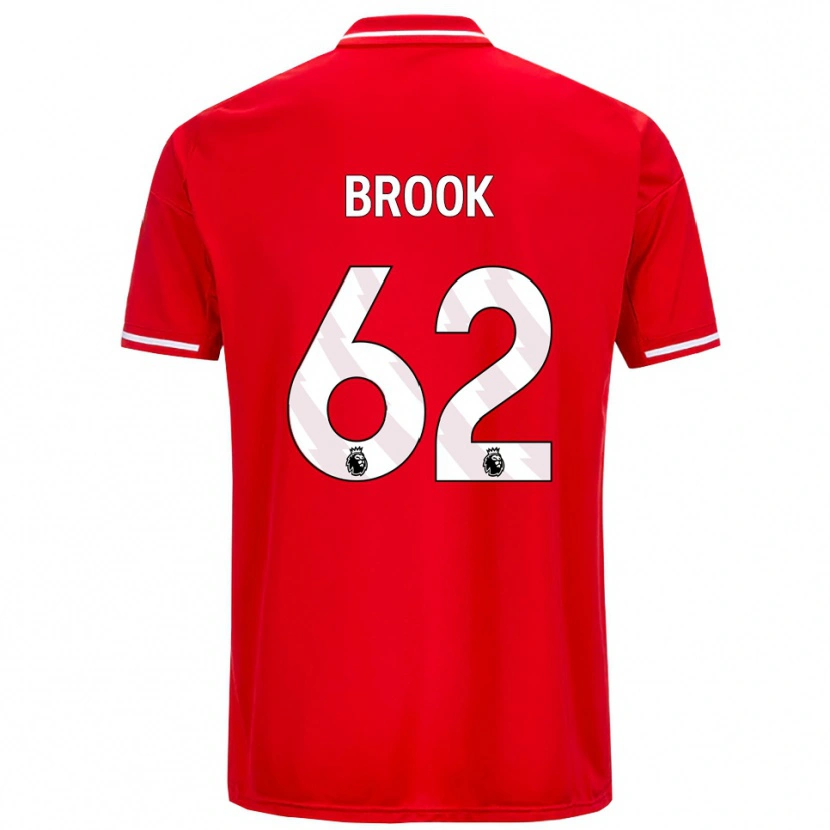 Danxen Femme Maillot Will Brook #62 Rouge Blanc Tenues Domicile 2025/26 T-Shirt