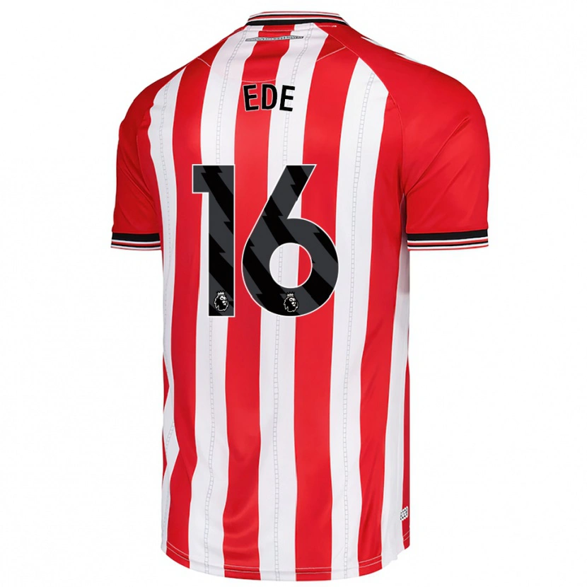 Danxen Femme Maillot Grace Ede #16 Rouge Blanc Tenues Domicile 2025/26 T-Shirt
