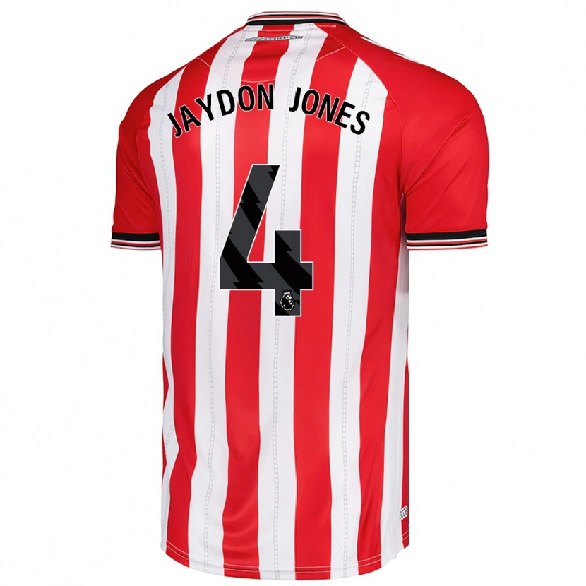 Danxen Femme Maillot Jaydon Jones #4 Rouge Blanc Tenues Domicile 2025/26 T-Shirt