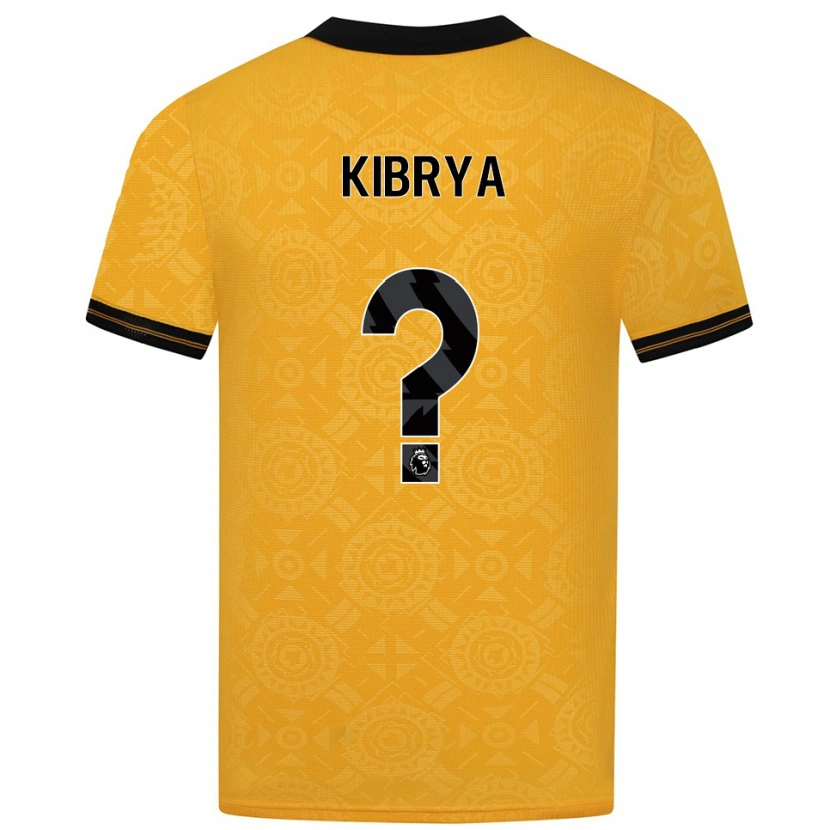 Danxen Femme Maillot Lucas Kibrya #0 Jaune Noir Tenues Domicile 2025/26 T-Shirt