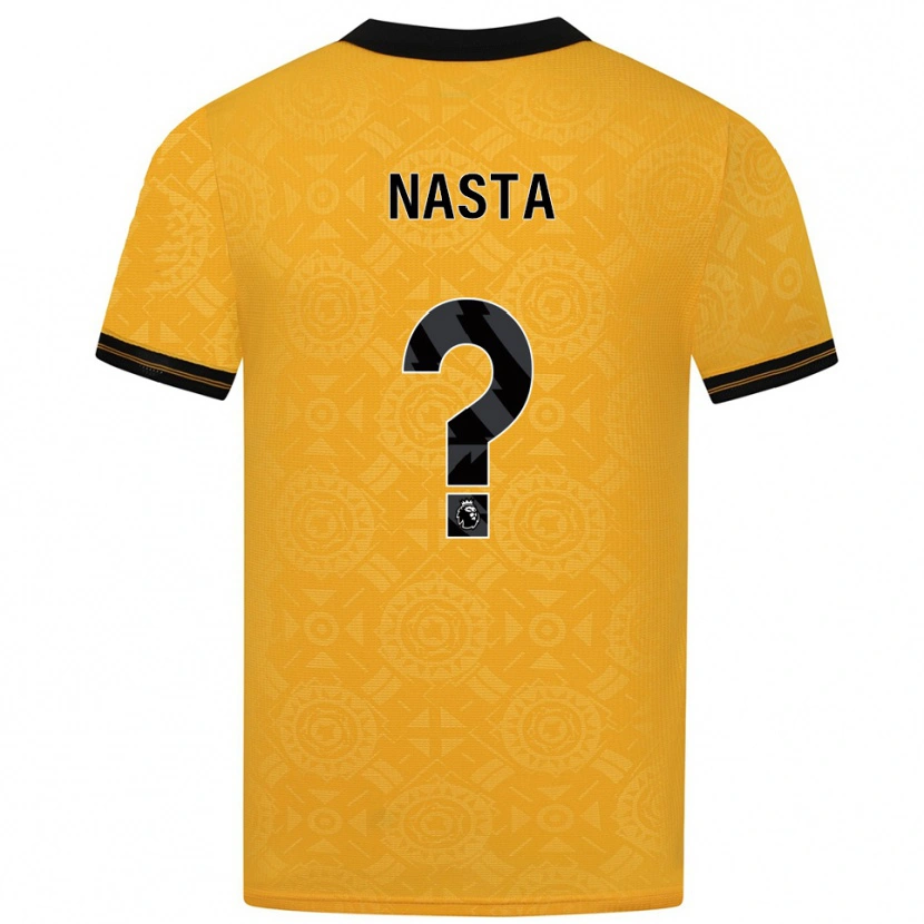 Danxen Femme Maillot Arthur Nasta #0 Jaune Noir Tenues Domicile 2025/26 T-Shirt