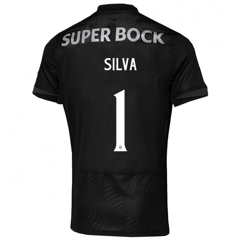 Danxen Femme Maillot Rui Silva #1 Noir Blanc Tenues Extérieur 2025/26 T-Shirt