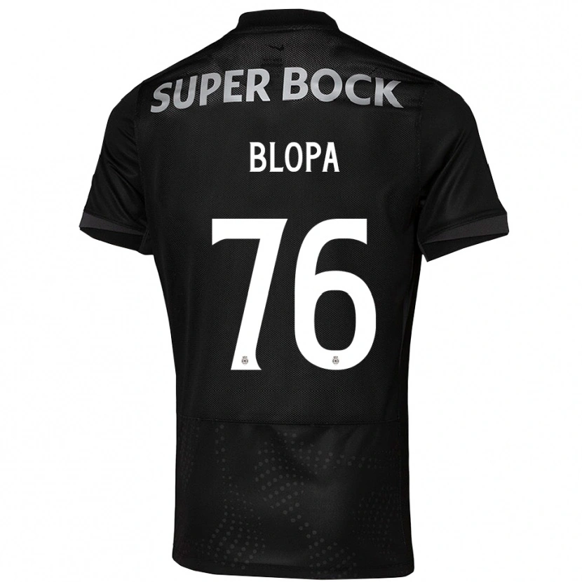 Danxen Femme Maillot Salvador Blopa #76 Noir Blanc Tenues Extérieur 2025/26 T-Shirt