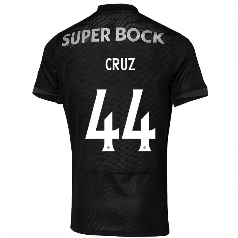 Danxen Femme Maillot Marco Cruz #44 Noir Blanc Tenues Extérieur 2025/26 T-Shirt