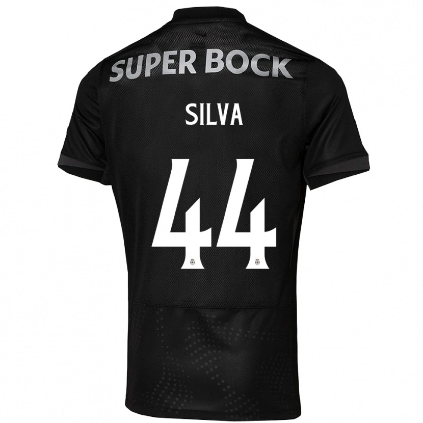 Danxen Femme Maillot Pedro Silva #44 Noir Blanc Tenues Extérieur 2025/26 T-Shirt