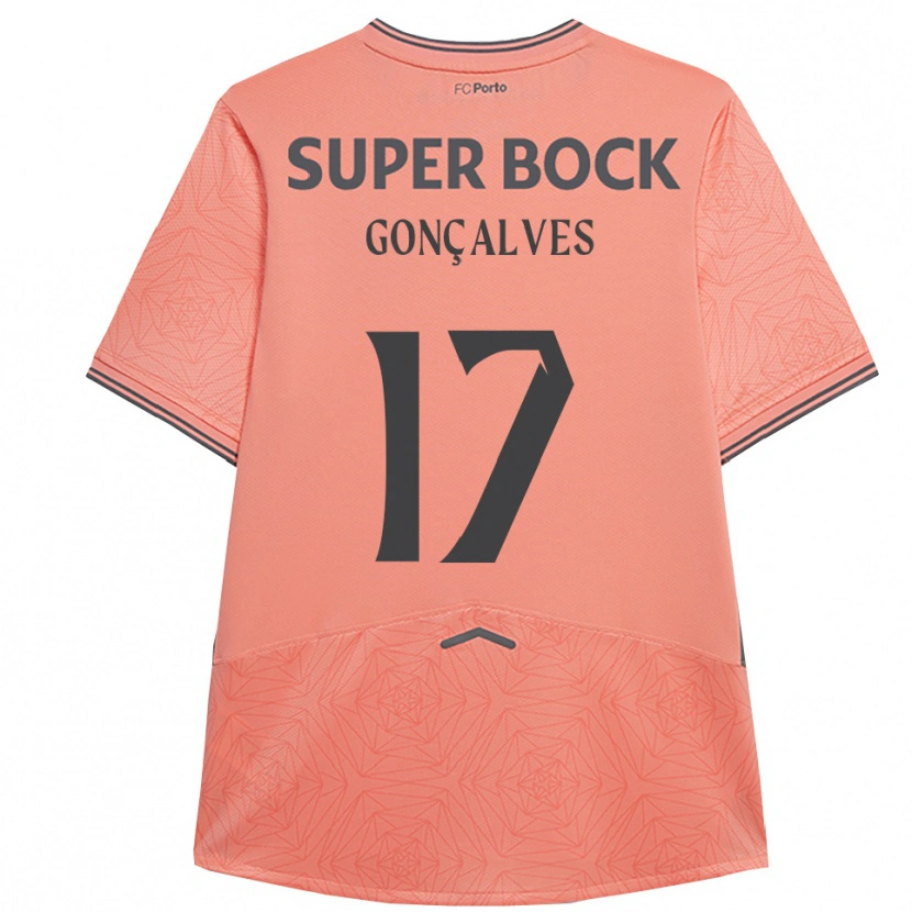 Danxen Femme Maillot Rodrigo Gonçalves #17 Rose Marine Tenues Extérieur 2025/26 T-Shirt