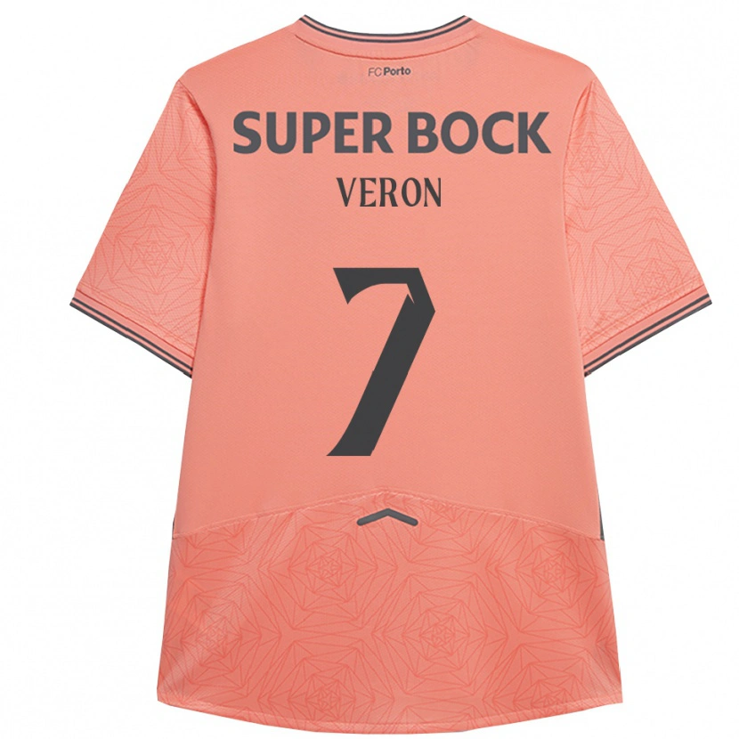 Danxen Femme Maillot Gabriel Veron #7 Rose Marine Tenues Extérieur 2025/26 T-Shirt