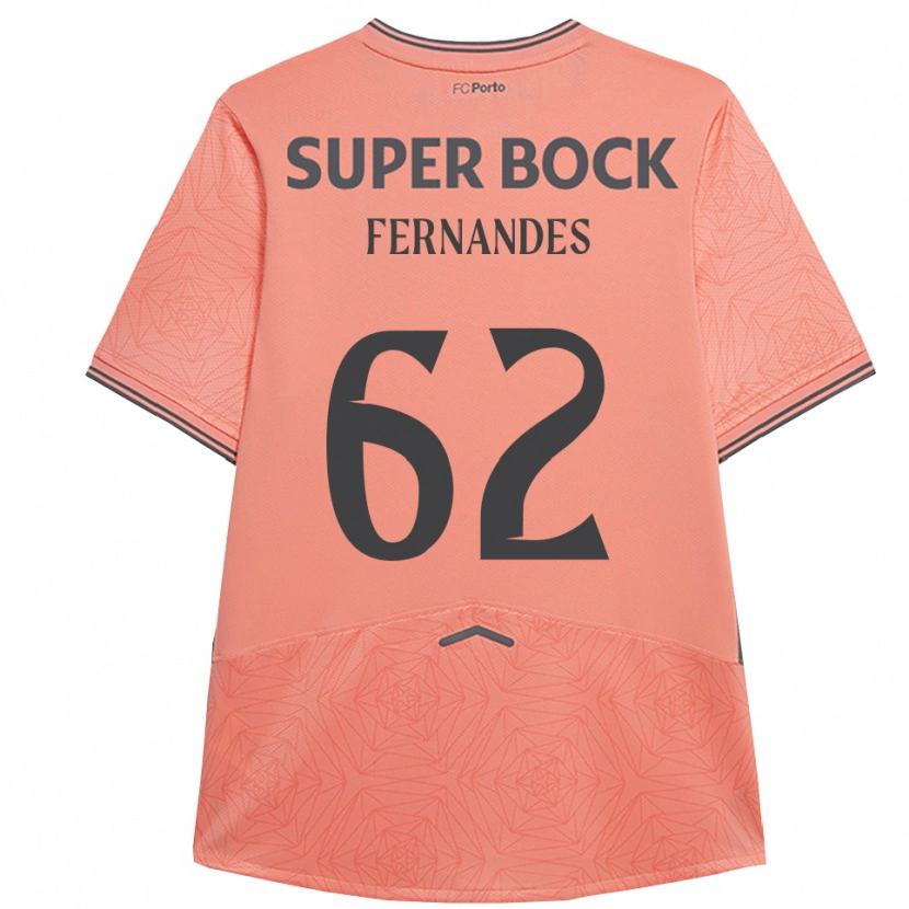 Danxen Femme Maillot Rodrigo Fernandes #62 Rose Marine Tenues Extérieur 2025/26 T-Shirt