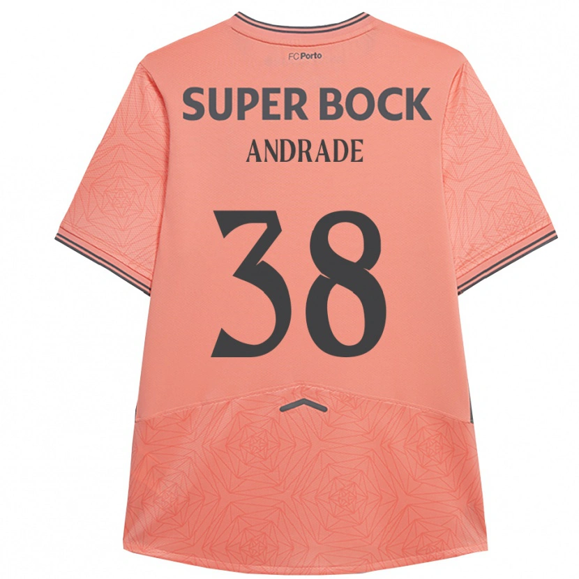 Danxen Femme Maillot Fernando Andrade #38 Rose Marine Tenues Extérieur 2025/26 T-Shirt