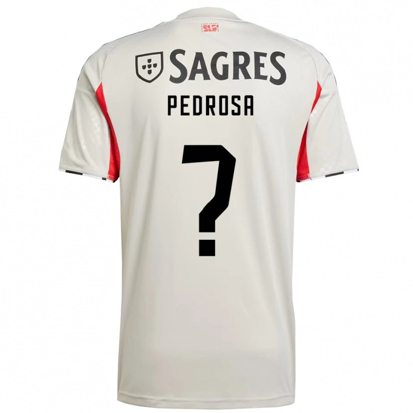 Danxen Femme Maillot Tomás Pedrosa #0 Blanc Cassé Rouge Tenues Extérieur 2025/26 T-Shirt