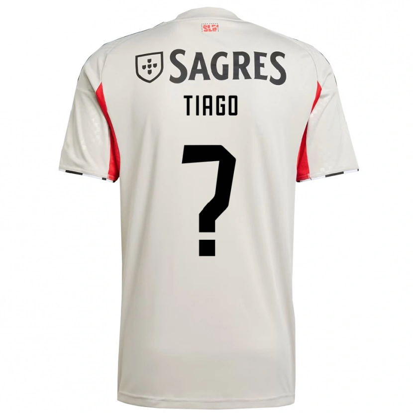 Danxen Femme Maillot Tiago Ferreira #0 Blanc Cassé Rouge Tenues Extérieur 2025/26 T-Shirt
