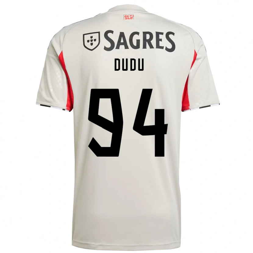 Danxen Femme Maillot Dudu #94 Blanc Cassé Rouge Tenues Extérieur 2025/26 T-Shirt