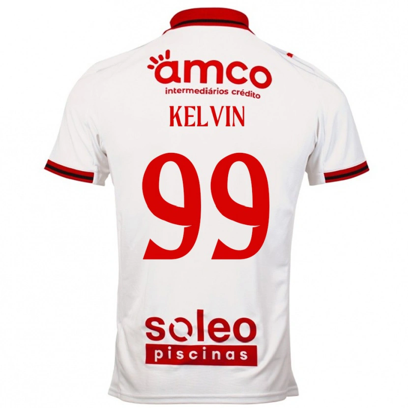 Danxen Femme Maillot Kauan Kelvin #99 Blanc Rouge Tenues Extérieur 2025/26 T-Shirt