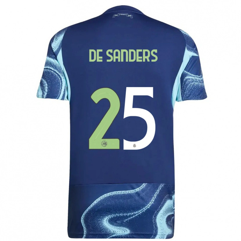 Danxen Femme Maillot Kay-Lee De Sanders #25 Marine Bleu Ciel Tenues Extérieur 2025/26 T-Shirt