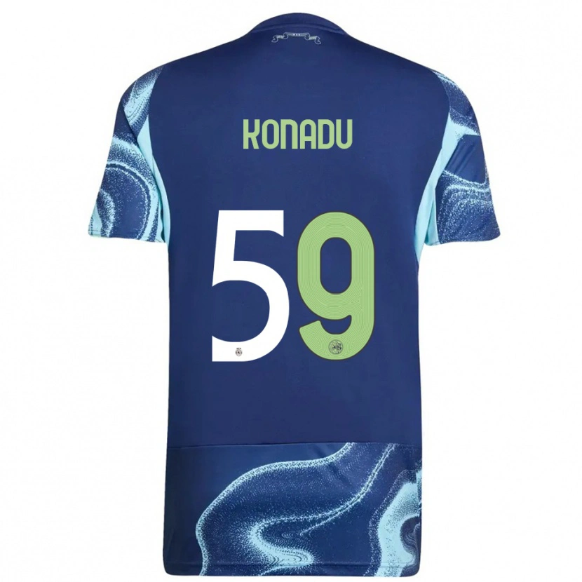 Danxen Femme Maillot Don-Angelo Konadu #59 Marine Bleu Ciel Tenues Extérieur 2025/26 T-Shirt