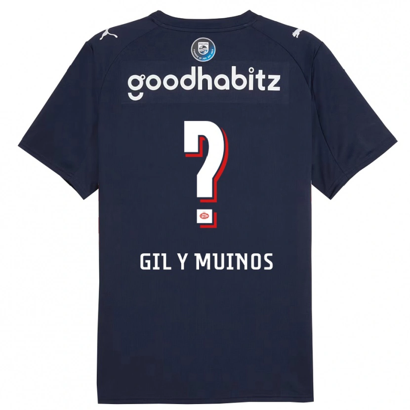 Danxen Femme Maillot Yael Gil Y Muinos #0 Marine Blanc Tenues Extérieur 2025/26 T-Shirt