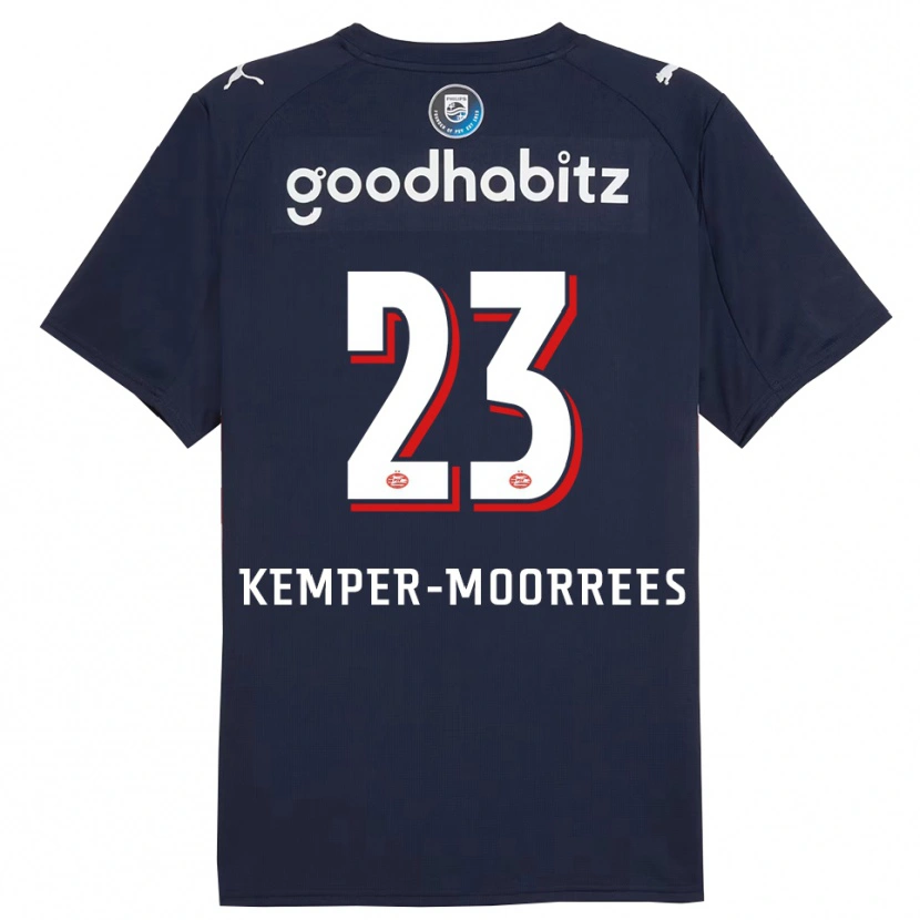 Danxen Femme Maillot Myrthe Kemper-Moorrees #23 Marine Blanc Tenues Extérieur 2025/26 T-Shirt