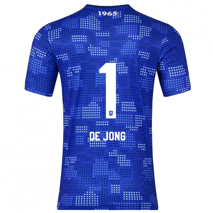 Danxen Femme Maillot Danielle De Jong #1 Bleu Bleu Ciel Tenues Extérieur 2025/26 T-Shirt