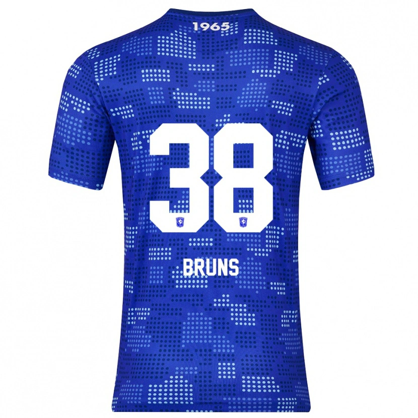 Danxen Femme Maillot Max Bruns #38 Bleu Bleu Ciel Tenues Extérieur 2025/26 T-Shirt