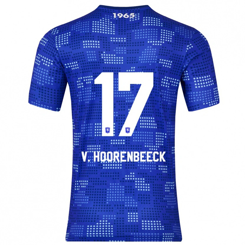 Danxen Femme Maillot Alec Van Hoorenbeeck #17 Bleu Bleu Ciel Tenues Extérieur 2025/26 T-Shirt