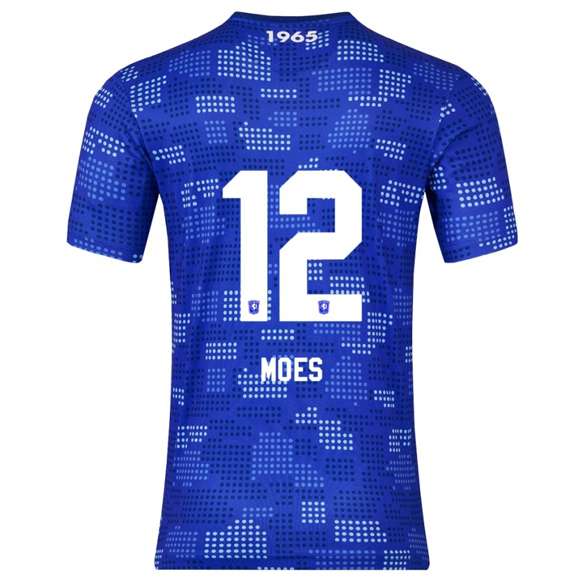 Danxen Femme Maillot Lucas Moes #12 Bleu Bleu Ciel Tenues Extérieur 2025/26 T-Shirt