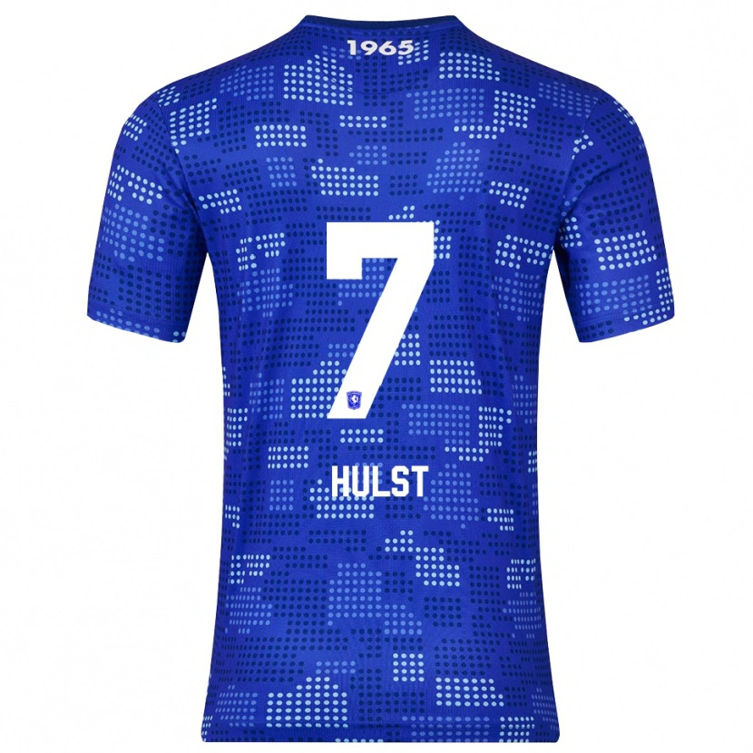 Danxen Femme Maillot Charlotte Hulst #7 Bleu Bleu Ciel Tenues Extérieur 2025/26 T-Shirt