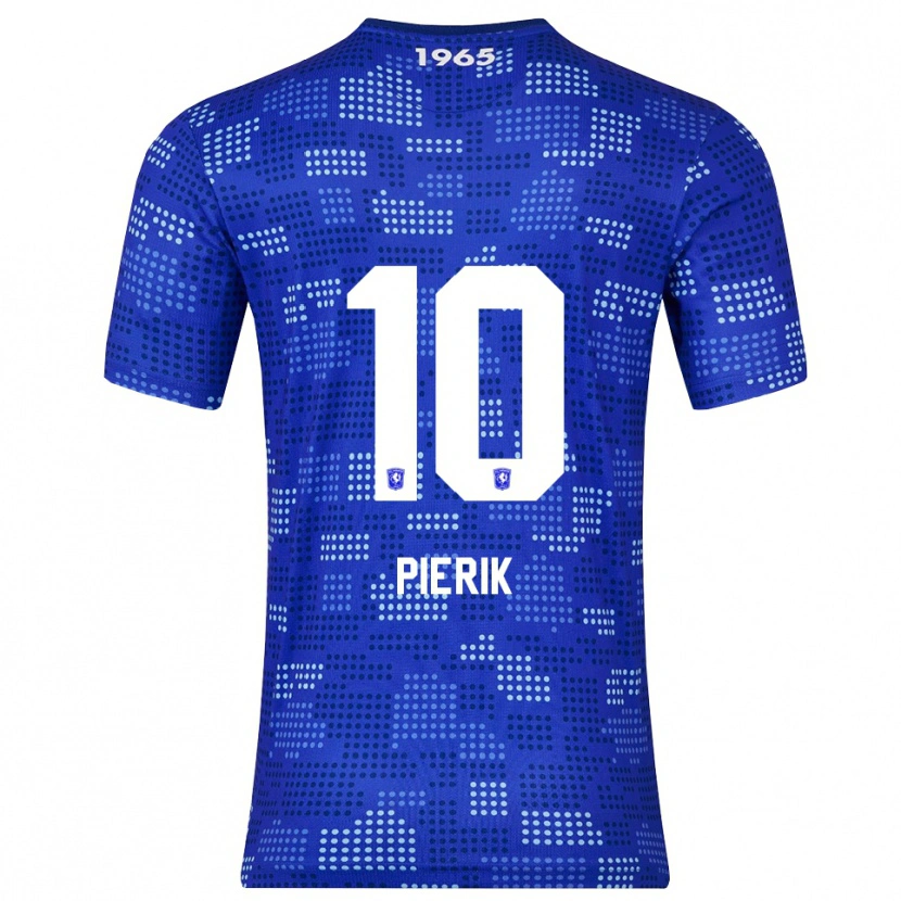 Danxen Femme Maillot Milan Pierik #10 Bleu Bleu Ciel Tenues Extérieur 2025/26 T-Shirt