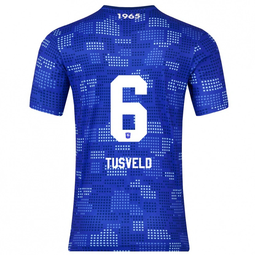 Danxen Femme Maillot Tijn Tusveld #6 Bleu Bleu Ciel Tenues Extérieur 2025/26 T-Shirt
