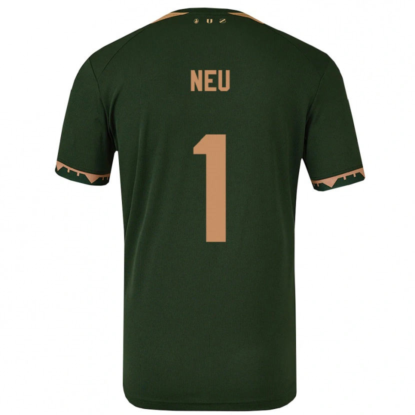 Danxen Femme Maillot Luca Neu #1 Vert Or Tenues Extérieur 2025/26 T-Shirt