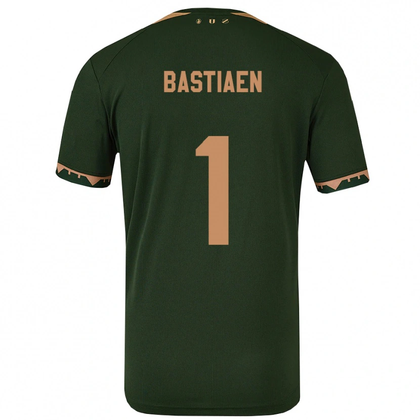 Danxen Femme Maillot Femke Bastiaen #1 Vert Or Tenues Extérieur 2025/26 T-Shirt