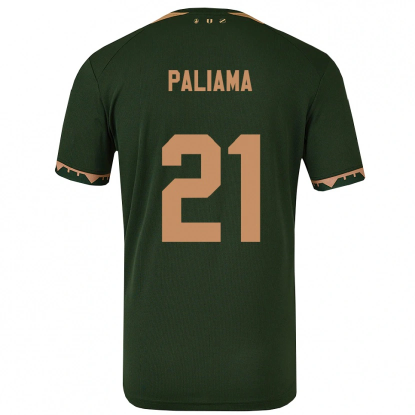 Danxen Femme Maillot Joni Paliama #21 Vert Or Tenues Extérieur 2025/26 T-Shirt
