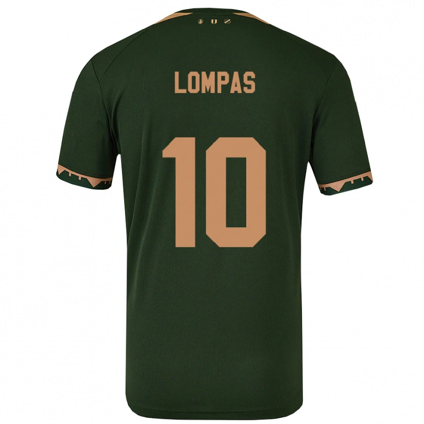 Danxen Femme Maillot Maximos Lompas #10 Vert Or Tenues Extérieur 2025/26 T-Shirt