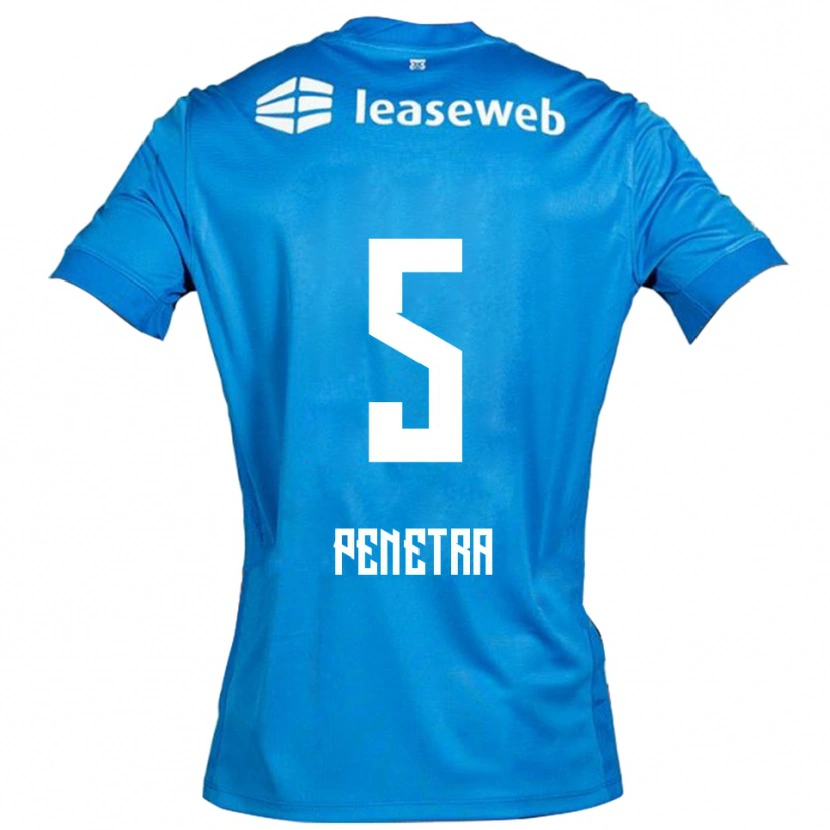 Danxen Femme Maillot Alexandre Penetra #5 Bleu Blanc Tenues Extérieur 2025/26 T-Shirt