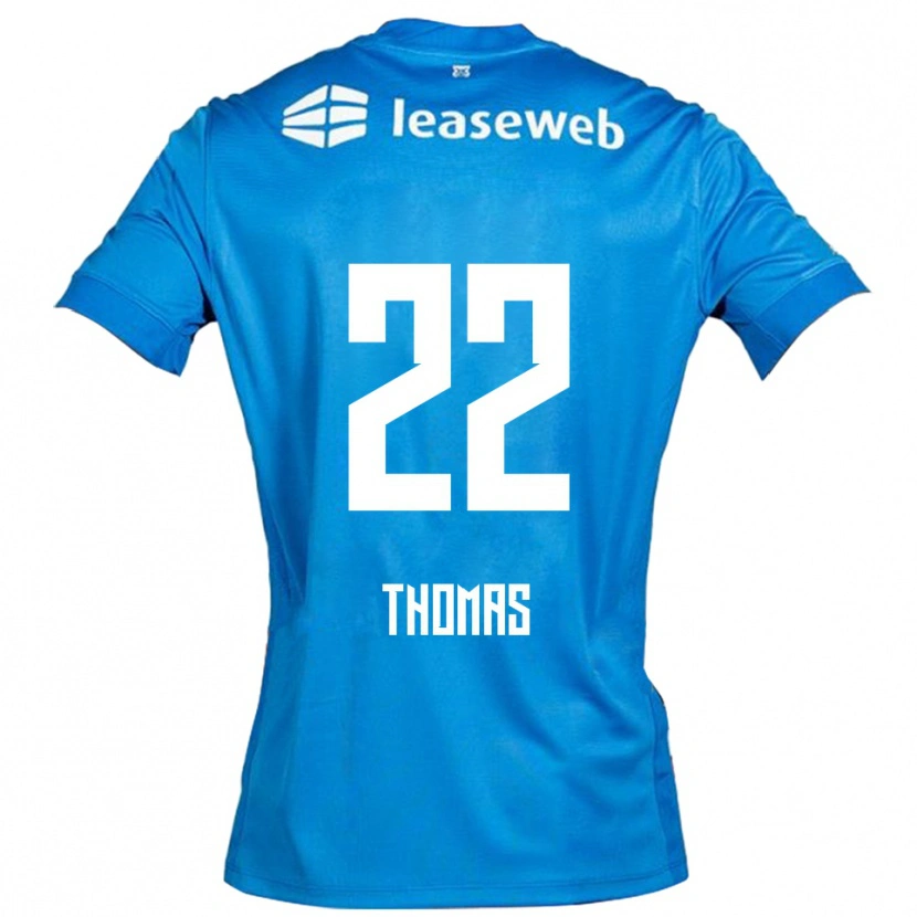 Danxen Femme Maillot Kealyn Thomas #22 Bleu Blanc Tenues Extérieur 2025/26 T-Shirt
