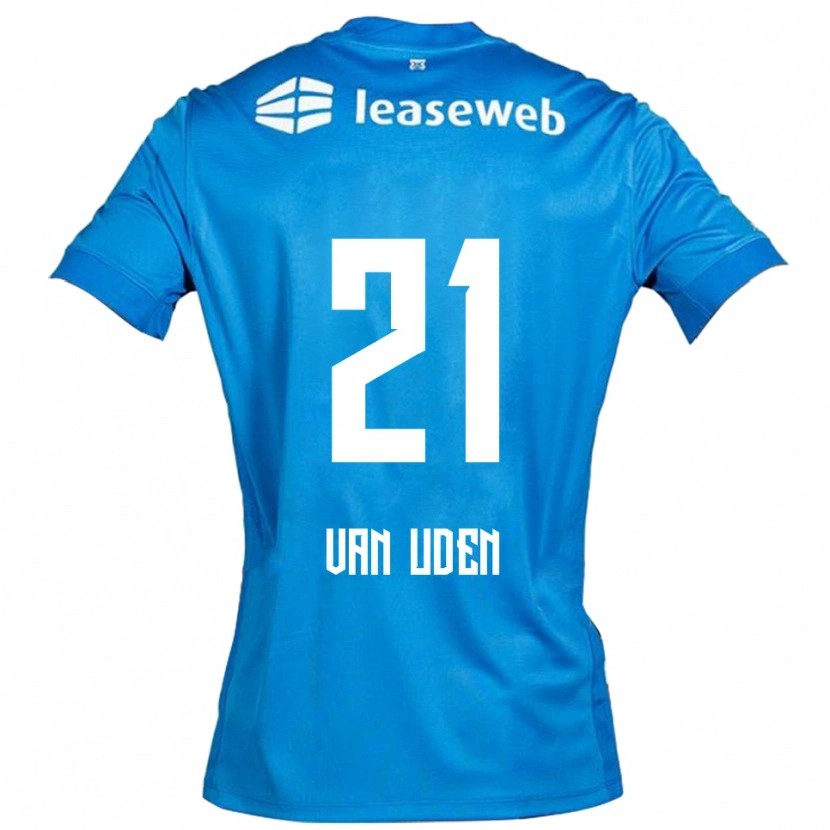 Danxen Femme Maillot Jasmijn Van Uden #21 Bleu Blanc Tenues Extérieur 2025/26 T-Shirt