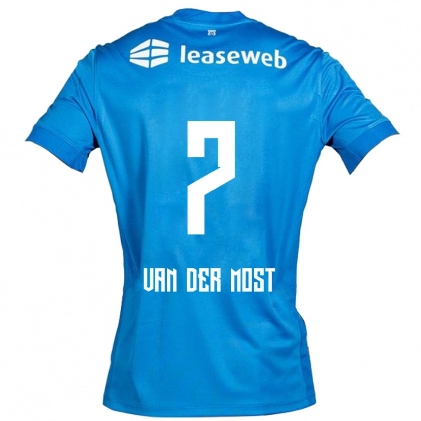Danxen Femme Maillot Veerle Van Der Most #7 Bleu Blanc Tenues Extérieur 2025/26 T-Shirt