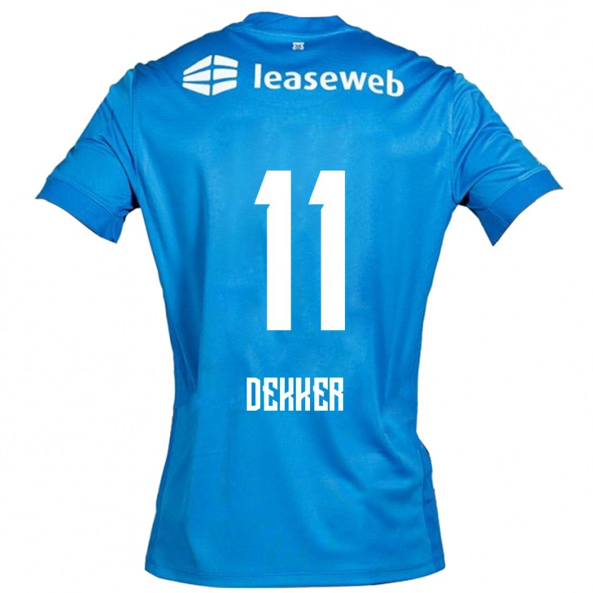Danxen Femme Maillot Isabella Dekker #11 Bleu Blanc Tenues Extérieur 2025/26 T-Shirt