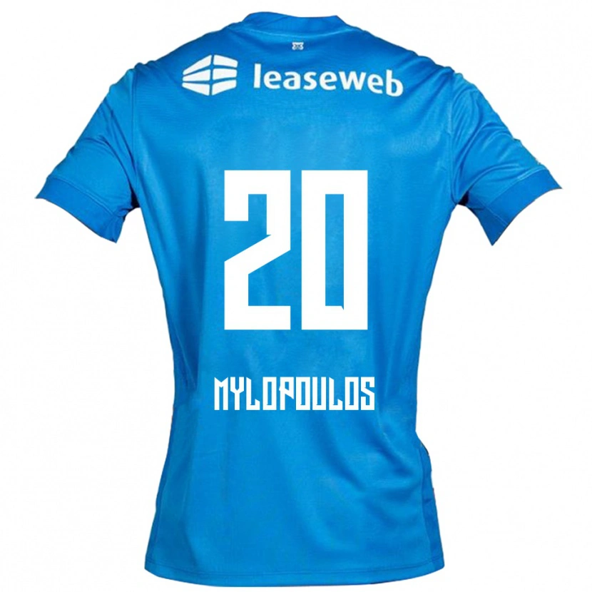 Danxen Femme Maillot Marios Mylopoulos #20 Bleu Blanc Tenues Extérieur 2025/26 T-Shirt
