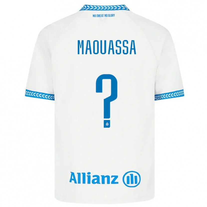 Danxen Femme Maillot Faitout Maouassa #0 Bleu Blanc Tenues Extérieur 2025/26 T-Shirt