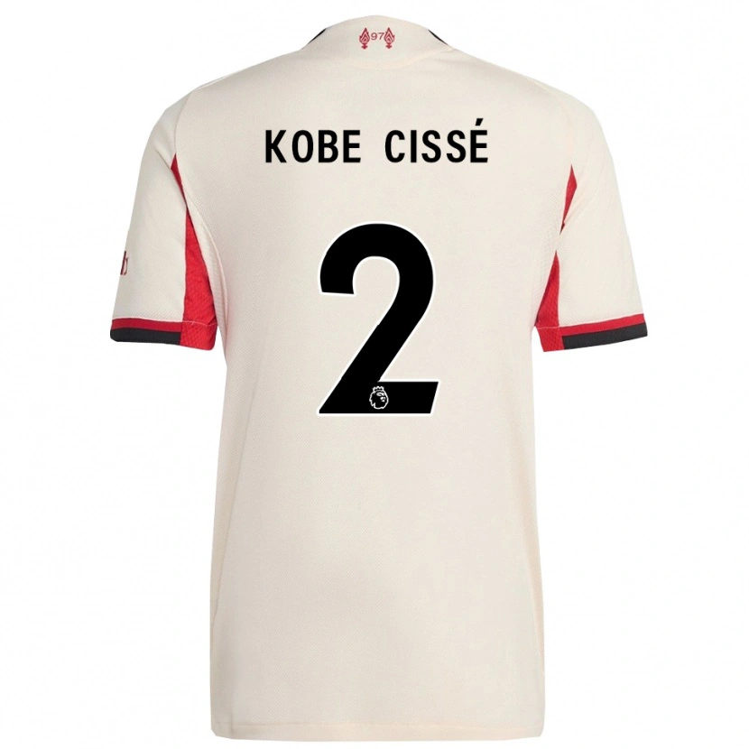 Danxen Femme Maillot Prince Kobe Cissé #2 Blanc Noir Tenues Extérieur 2025/26 T-Shirt