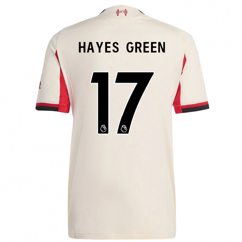 Danxen Femme Maillot Charlie Hayes-Green #17 Blanc Noir Tenues Extérieur 2025/26 T-Shirt