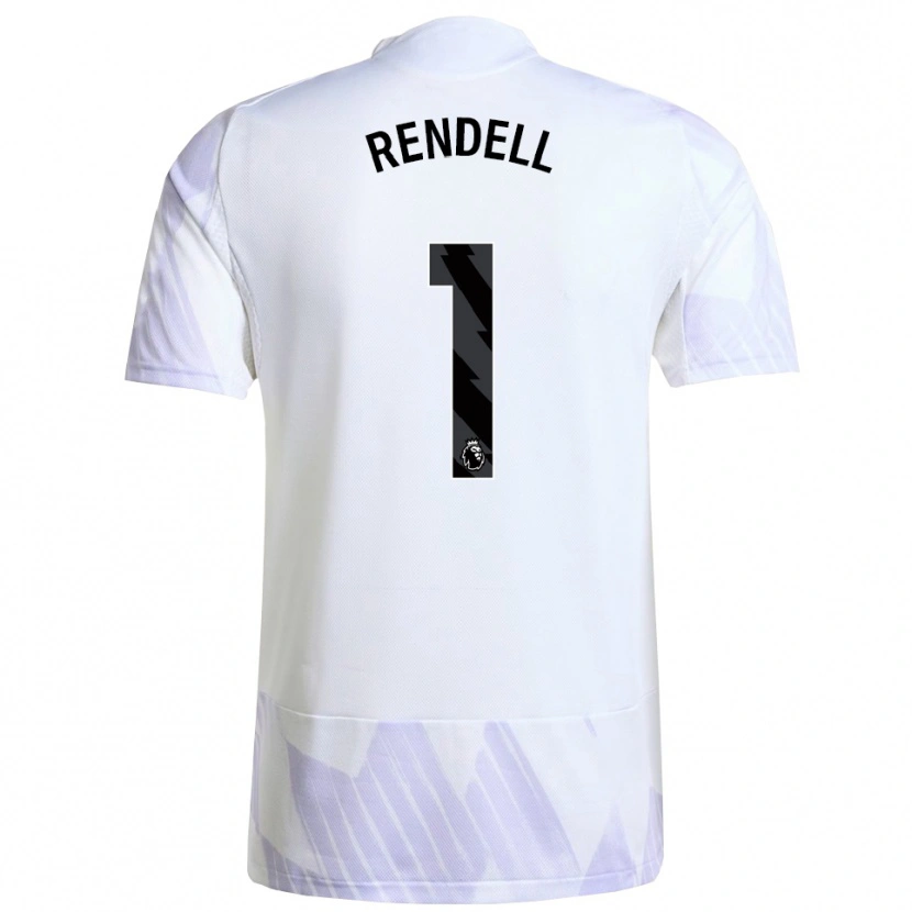 Danxen Femme Maillot Kayla Rendell #1 Blanc Violet Violet Tenues Extérieur 2025/26 T-Shirt