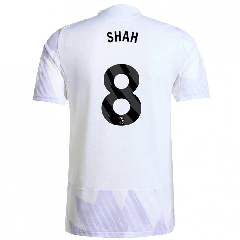 Danxen Femme Maillot Jariyah Shah #8 Blanc Violet Violet Tenues Extérieur 2025/26 T-Shirt