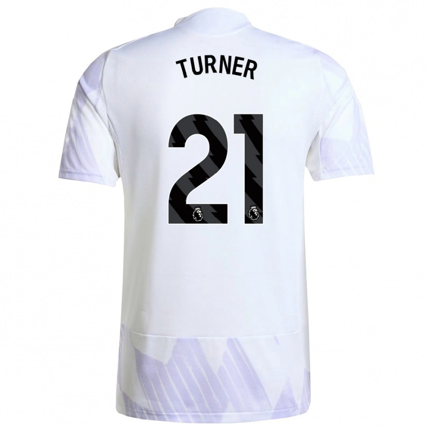 Danxen Femme Maillot Millie Turner #21 Blanc Violet Violet Tenues Extérieur 2025/26 T-Shirt
