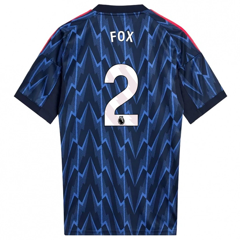 Danxen Femme Maillot Emily Fox #2 Marine Rouge Tenues Extérieur 2025/26 T-Shirt
