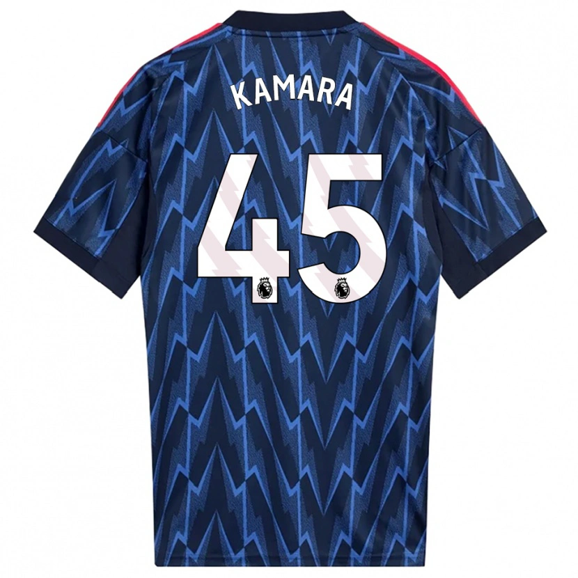 Danxen Femme Maillot Osman Kamara #45 Marine Rouge Tenues Extérieur 2025/26 T-Shirt