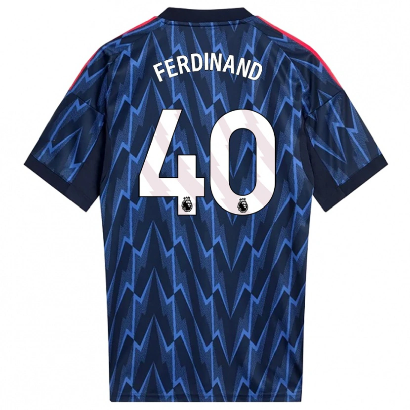 Danxen Femme Maillot Sebastian Ferdinand #40 Marine Rouge Tenues Extérieur 2025/26 T-Shirt