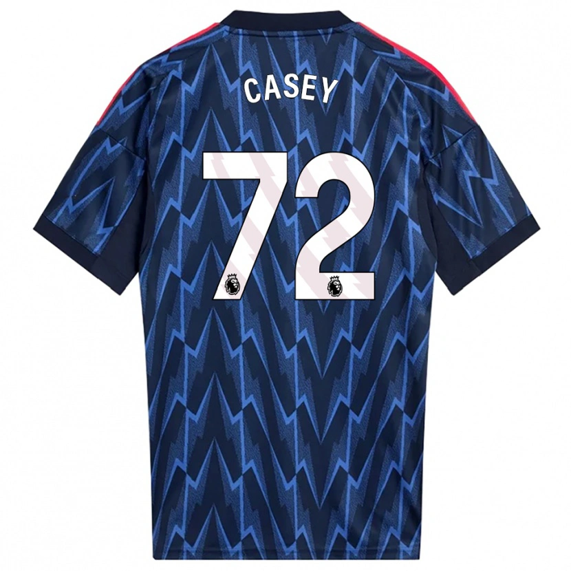 Danxen Femme Maillot Dan Casey #72 Marine Rouge Tenues Extérieur 2025/26 T-Shirt