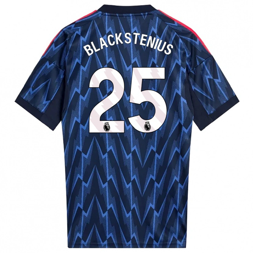 Danxen Femme Maillot Stina Blackstenius #25 Marine Rouge Tenues Extérieur 2025/26 T-Shirt