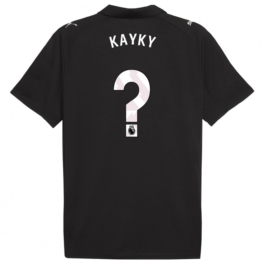 Danxen Femme Maillot Kayky #0 Noir Blanc Tenues Extérieur 2025/26 T-Shirt